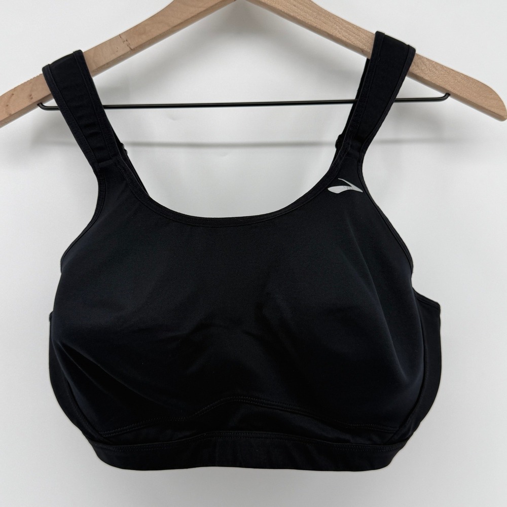 Brooks Moving Comfort Maia Sports Bra Black 34DD/E Underwire 350054 High Impact